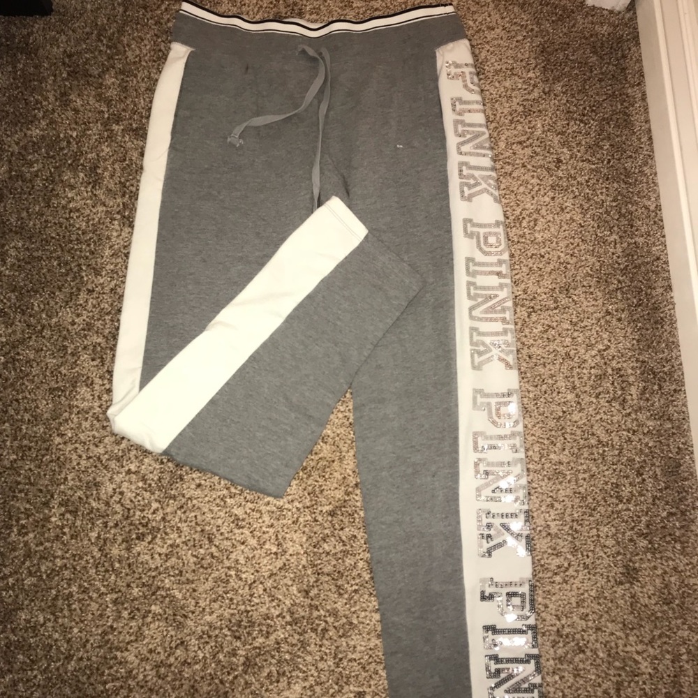 Sequined VS Pink Sweats